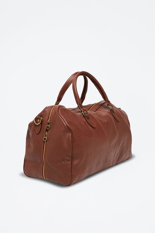 Bolso bowling de piel Week - Marrón