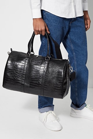 Bolso bowling de piel Nino - Negro