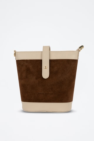 Bolso de piel Helle - Topo