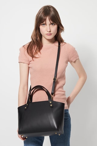 Bolso de piel Parl - Negro