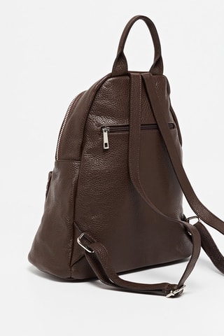 Mochila de piel Leny - Marrón