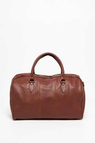 Bolso bowling de piel Mini Week - Marrón