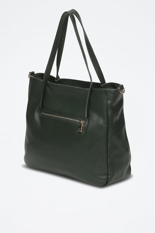 Bolso shopper de piel Myriam - Verde