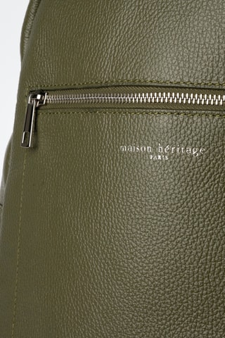 Mochila de piel Jonas - Verde