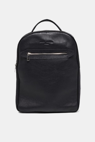 Mochila de piel Zane - Negro