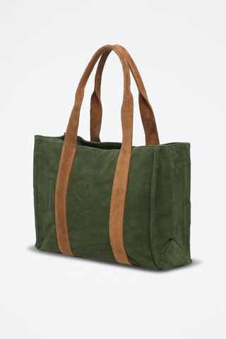 Bolso shopper de piel Sky - Verde
