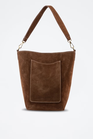 Bolso de nobuk  - Marrón