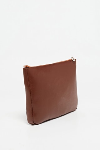 Bolso de mano de piel Hadi - Marrón