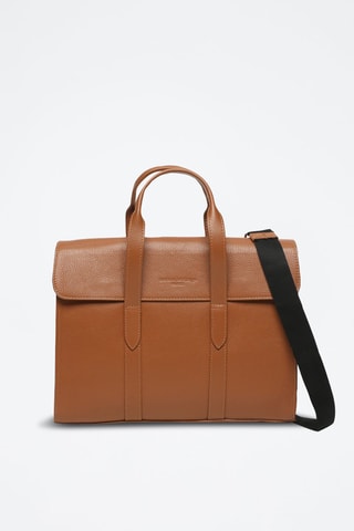 Maletín de piel Emilie - Camel
