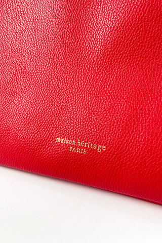 Bolso de piel Ori - Rojo