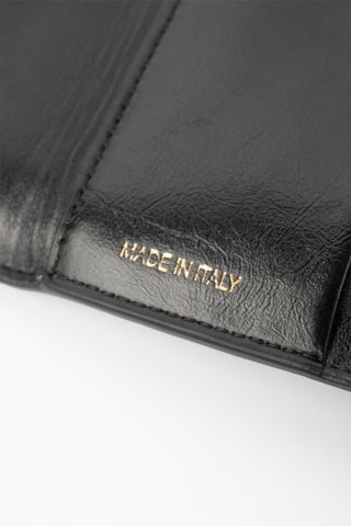 Cartera de piel Noor - Negro