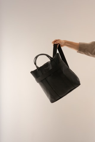 Mochila de piel Noel Fd  - Negro