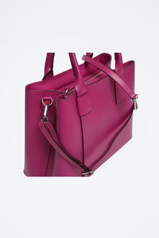 Bolso de piel Fara - Violeta
