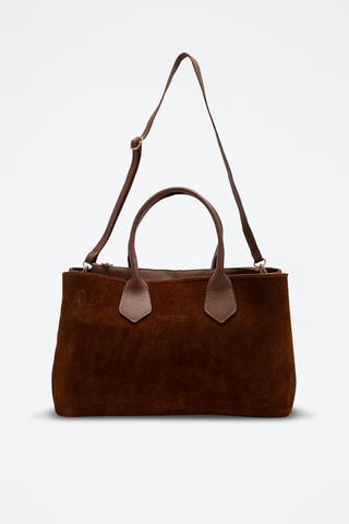Bolso de nobuk Milia - Camel