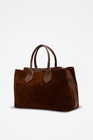Bolso de nobuk Milia - Camel