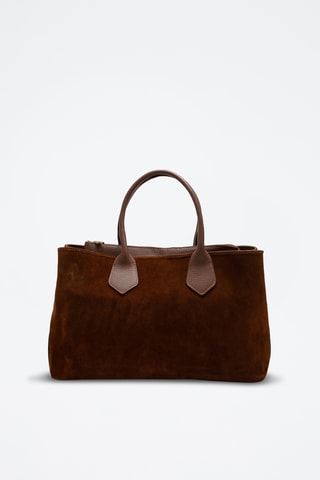 Bolso de nobuk Milia - Camel