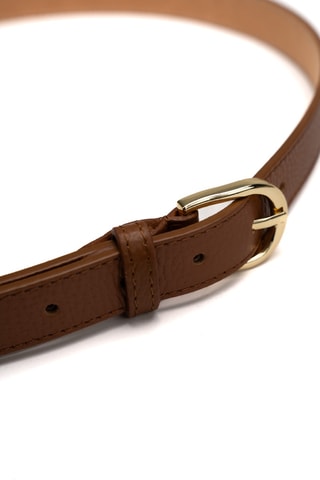 Cinturón de piel Avanti - Camel