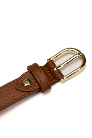Cinturón de piel Avanti - Camel