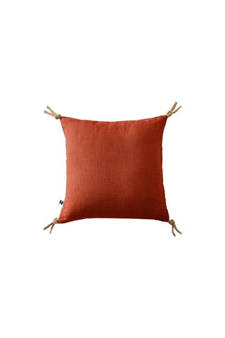 Cojín de lino Soline - Paprika - 45 x 45 cm