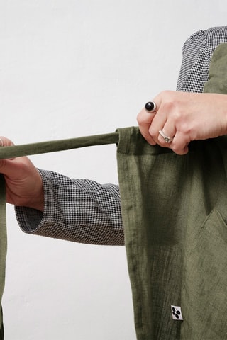 Tablier en lin - Kaki