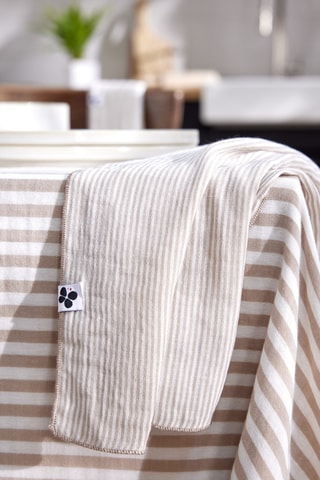 3 serviettes de table en gaze de coton Romie - 125 g/m² - Ficelle