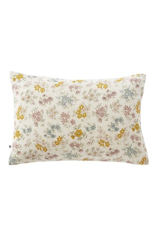 Funda de almohada de gasa de algodón Adèle - Blanco