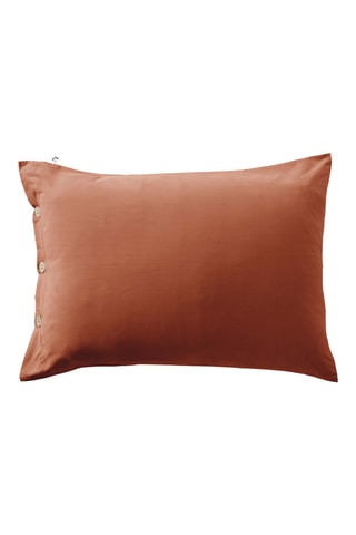 Taie d'oreiller en percale de coton 120 fils/cm² Perrine - Tomette
