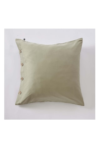 Taie d'oreiller en percale de coton 120 fils/cm² Perrine - Sauge