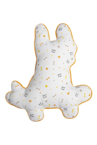 Coussin en coton Isidore - Jaune