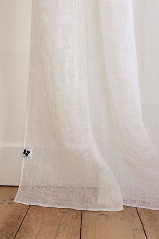 Cortina de lino Evy - 70 g/m² - Blanco