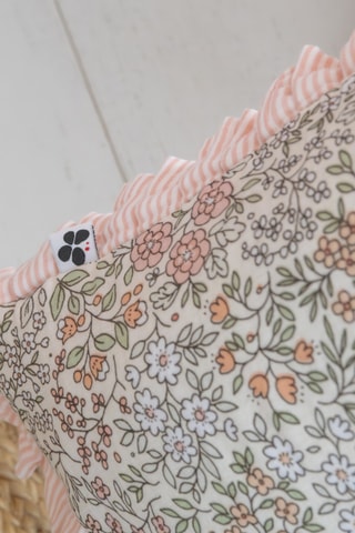 Coussin en coton Pimprenelle - Rose
