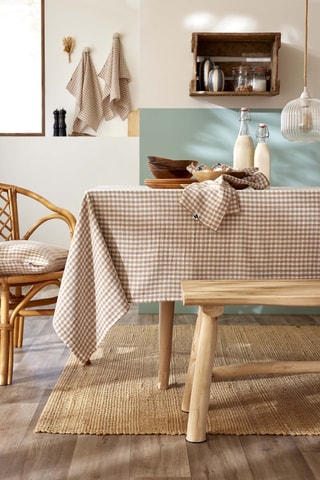 Nappe en gaze de coton Vickie - 125 g/m² - Ficelle