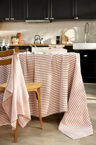 Nappe en gaze de coton Romie - 125 g/m² - Abricot