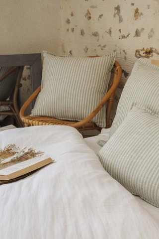 Coussin en coton 270 fils/cm²  Teo - Vert