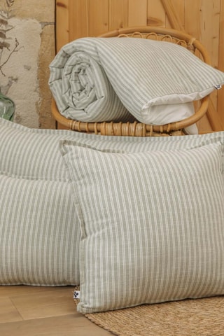 Coussin en coton 270 fils/cm² Teo - Vert