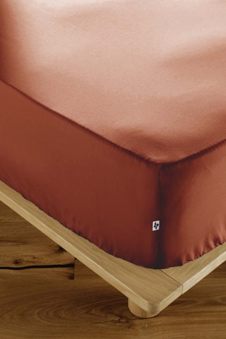 Drap-housse en percale de coton 120 fils/cm² Perrine - Tomette