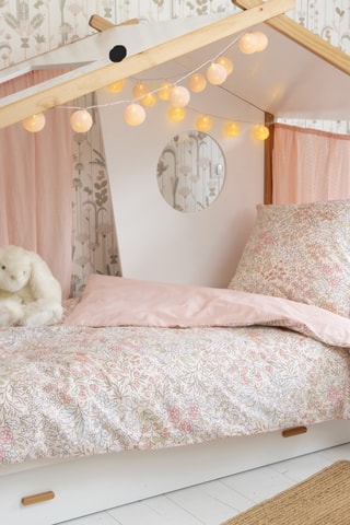 Parure de couette en coton 57 fils/cm² Pimprenelle - Rose