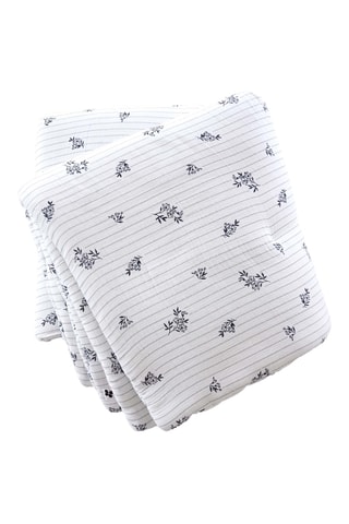 Colcha de gasa de algodón Eleonore - 125 g/m² - Blanco