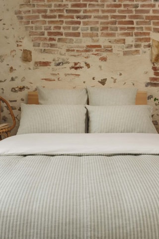 Housse de couette en coton 270 gr/m² Teo - Vert