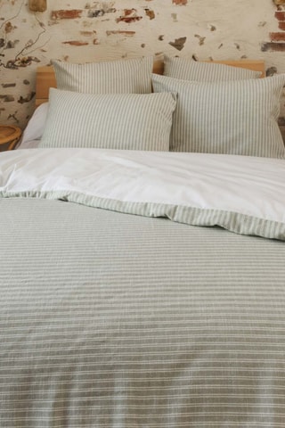 Housse de couette en coton 270 gr/m² Teo - Vert