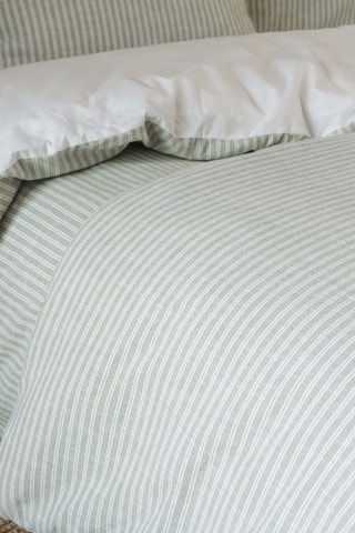 Housse de couette en coton 270 gr/m² Teo - Vert