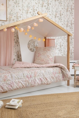Parure de couette en coton 57 fils/cm² Pimprenelle - Rose