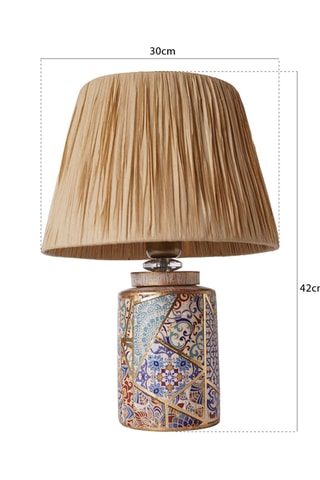 Lampada da tavolo in ceramica YL506 - Beige - 60 W