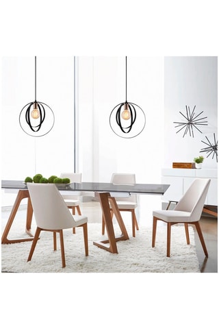 Lampadario Vaveyla - Nero - 100 W