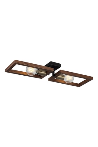 Plafoniera in legno Era - Naturale - 2 x 40 W