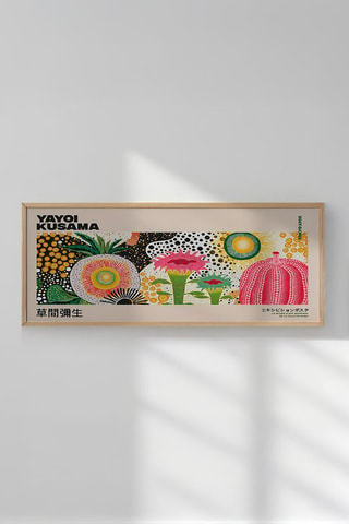 Quadro Yayoi Kusama - 33 x 70 cm