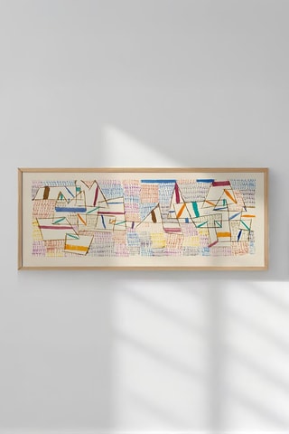 Tableau «Côte de Provence 7, 1927» Paul Klee - 50 x 120 cm