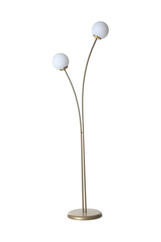 Lampadaire Rose - Doré et blanc - 2 x 60 W