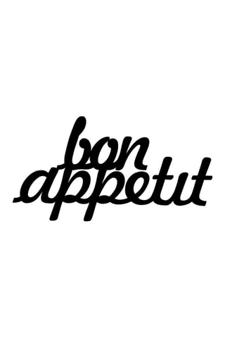 Decorazione da parete Bon Appetit 1 Black - 50 x 30 cm - Nero