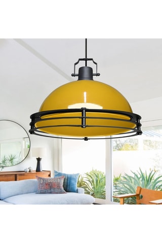 Lampadario LED Ayd - Giallo e nero - 15 W